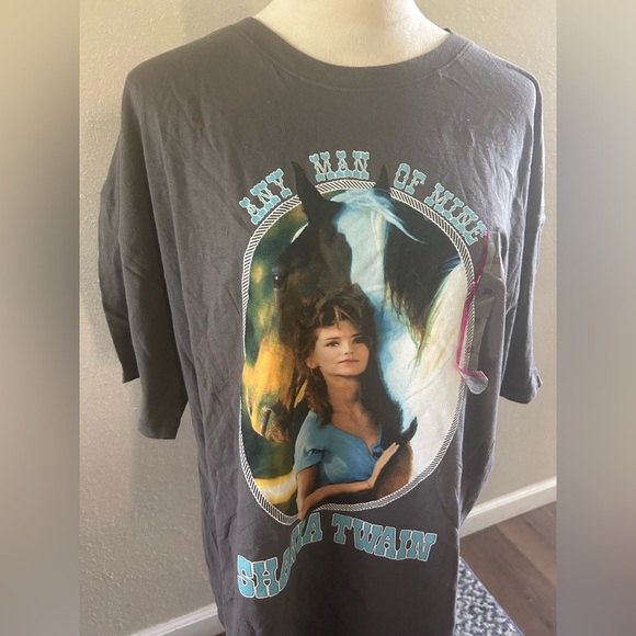 Shania Twain Graphic T-Shirt - Gray size XXL NWT - Picture 1 of 2